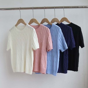 Maglione da <span class=keywords><strong>Donna</strong></span> in Cashmere Giallo Elegante con Cavo Nero Lavorato a <span class=keywords><strong>Maglia</strong></span>, OEM di Fabbrica, Basso MOQ - Product Image 6