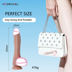 Kadınlar için Süper Büyük Kalın Yapay Penis, Yumuşak Ten Gibi Malzemeden Üretilmiştir, Güçlü Vakumlu Tabanla Stabilite Sağlar, Dev Yapay Penis - Product Image 4