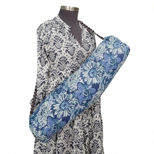 Bolsa de Transporte para Esterilla de Yoga con Estampado Animal Azul, Estilo Vintage Moderno, Unisex, de Lujo Indio, con Correa Ajustable y Cierre de Cremallera, Portátil - Product Image 6