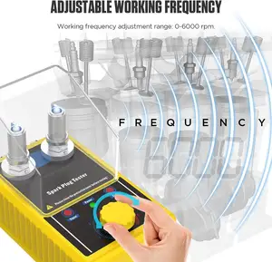 0-6000 об/мин регулируемая Рабочая частота автомобильной катушки зажигания тестер Свеча зажигания автомобилей тестер анализатор для детей возрастом от 12V транспортных средств с бензиновым двигателем