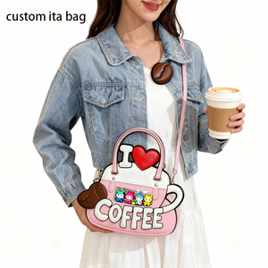 Mug à café de forme créative personnalisé, sac Ita unique avec fenêtre transparente pour tableau d'affichage et présentoir de badges - Product Image 4