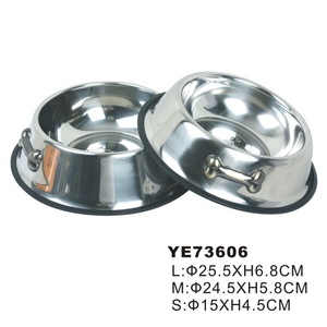 7 tamaños de acero inoxidable personalizada para mascotas perro tazón anillo de goma - Product Image 3