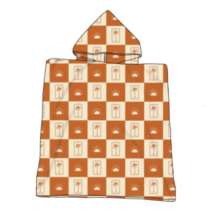 Commercio all'ingrosso biologico 60x80cm stampa digitale in microfibra Terry Poncho con cappuccio telo mare per i bambini - Product Image 4