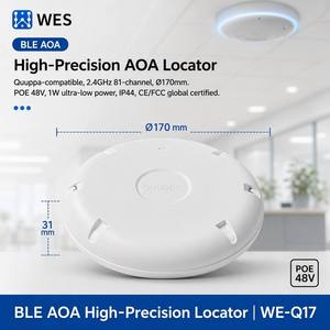 Manufacturer BLE AOA Locator Anchor 170mm PoE 48V 81-Channel IP44 2.4GHz for Hospital Factory Warehouse Indoor RTLS - Product Image 1