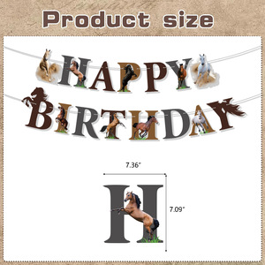 Kit <span class=keywords><strong>de</strong></span> Decoración para Fiesta Temática <span class=keywords><strong>de</strong></span> Caballos: Pancarta <span class=keywords><strong>de</strong></span> Caballo Mustang, Adornos para Pastel, Globos <span class=keywords><strong>de</strong></span> Látex, Vaquero y Pony para Cumpleaños - Product Image 3