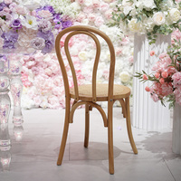Chaises de mariage modernes et durables en bois pour événements, hôtels, banquets, cafés, restaurants, empilables