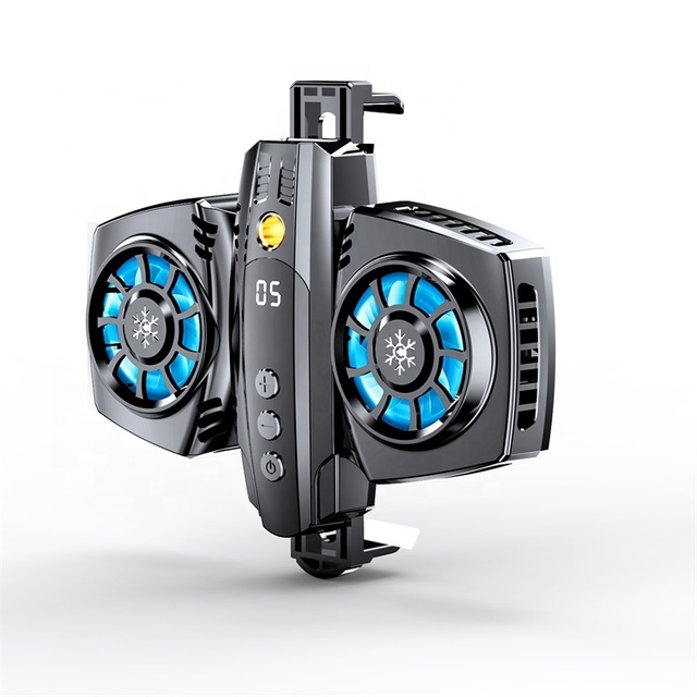 Mobile Phone Cooler Universal Mobile Phone Cooling Fan K4 Semiconductor Dual Core Cooling Radiator Colorful RGB Light