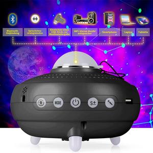 12 Constellation Usb Moon Nebula Remote Control Atmosphere Night Light Galaxy Star <b>Projector</b> With Bluetooth <b>Speaker</b> - Product Image 4