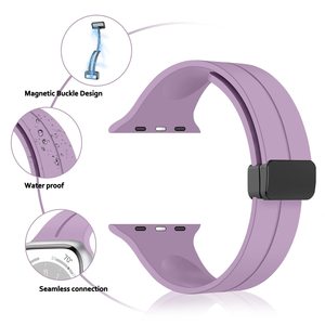 Bracelet de montre 20mm 22mm officiel en silicone de même style avec boucle magnétique forte pour <span class=keywords><strong>Huawei</strong></span> GT GT3 <span class=keywords><strong>watch2</strong></span> watch3 - Product Image 2