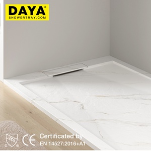 Patrón de mármol Bandeja de <span class=keywords><strong>ducha</strong></span> Walk-In Shower Pan Superficie mate Base de <span class=keywords><strong>ducha</strong></span> <span class=keywords><strong>Plato</strong></span> De <span class=keywords><strong>Ducha</strong></span> - Product Image 5