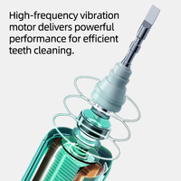 Nouvelle brosse à dents électrique à vibration sonique alimentée par puce visuelle LED intelligente | Chargement USB | 5 | Étanche IPX8 | Autonomie de la batterie de 30 jours