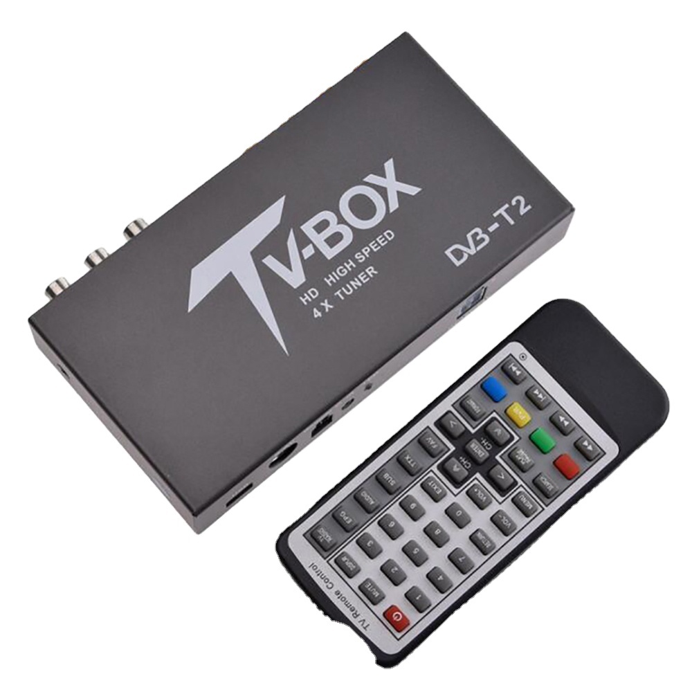 KUNFINE Ricevitore TV Digitale DVB-T2 Per Auto – Supporta H.265 HEVC Multi PLP, Due Sintonizzatori, Registrazione USB E Antenna Attiva - 4