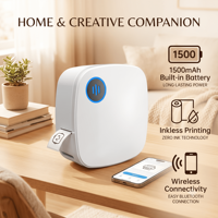 Impresora de Etiquetas Térmicas Portátil Mini MHT-S001, 15mm, 203DPI, USB, IOS, Android, para el Hogar, Manualidades, Etiquetas para Frascos, en Stock, con Certificación CE y FCC