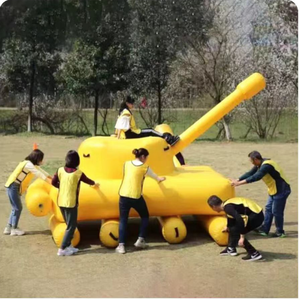 <span class=keywords><strong>Jeux</strong></span> personnalisés de team building en plein air Réservoir gonflable Jeu de sport roulant coopératif - Product Image 2