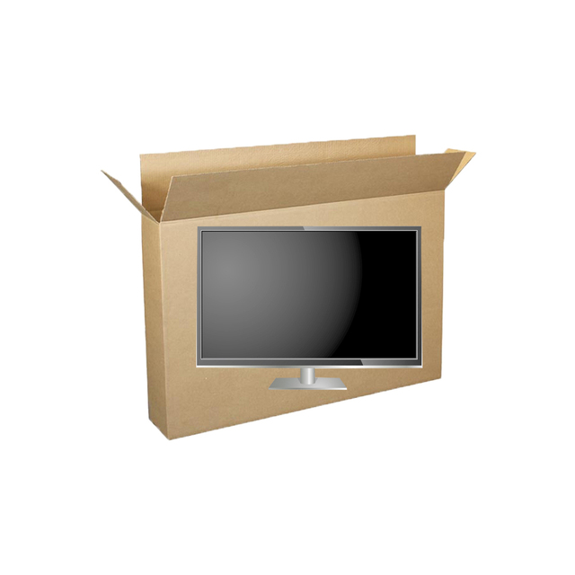 High Quality Customized Logo Corrugated Paper Display Tv Packaging Carton
