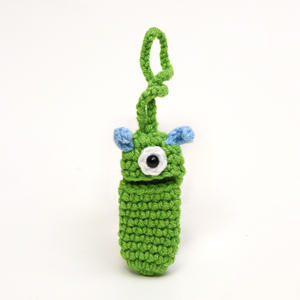 Sac de rangement USB en fil crocheté à la main, jolie bourse à monnaie, porte-clés de voiture avec boucle de sac, idéal pour les pendentifs en fil - Product Image 1