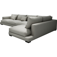 Sofá gris L para sala de estar, sofá de tela para esquina, salón, moderno, conjunto de sofá para salas, muebles para sala de estar