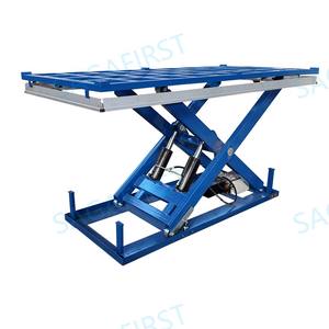 Meja Angkat Gunting <span class=keywords><strong>Manual</strong></span> Mini untuk Laboratorium dengan Kapasitas Beban 1000kg, <span class=keywords><strong>Elevator</strong></span> Kargo Lantai Mezzanine Bengkel, Paling Andal, Bersertifikasi CE ISO - Product Image 2