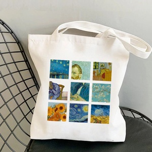 Customized Color Logo Cotton Cloth <strong>Tote</strong> Shopping Bags Recycled <strong>Canvas</strong> Grocery Zipper <strong>Totes</strong> with Space for Printed Blank Stock - Product Image 1