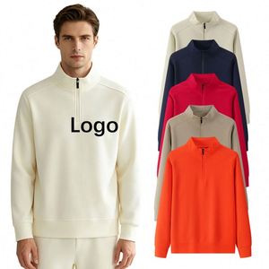 Sudadera con Capucha Personalizada para Hombre, 100% Poliéster, Cuello Alto, Sudadera con Cierre de Cremallera, Unisex, con Impresión de Logotipo OEM - Product Image 1