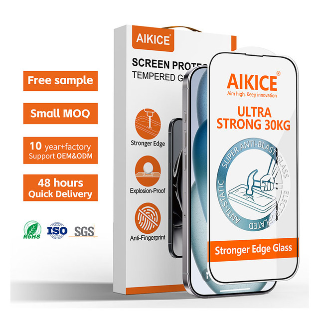 Ultra Strong 35KG Anti-Static ESD Anti-Shock Waterproof Tempered Glass Screen Protector for IPhone14 Pro Max Mobile Phone