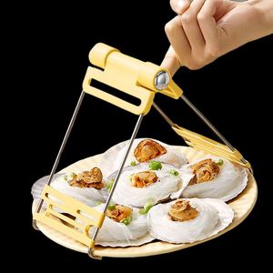 Hot Soup Plate Gripper Anti-Scald Folding Clip Multi Gear Adjustment Kitchen Heating Food Dish Bowl <b>Tongs</b> for Moving - Product Image 1