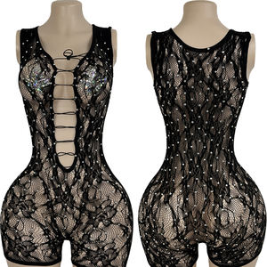 Shorts de danse exotique faits à la main avec des diamants brillants creux, strass, tenue de danseuse exotique - Product Image 3