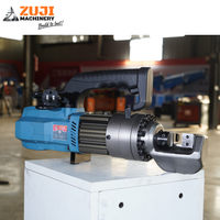 Cintreuse-coupeuse de barres d'armature électrique portative automatique, machine de découpe hydraulique de construction ZRC-20 220V Professionnelle