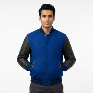 Casual <b>Men</b> Streetwear Cool Varisty <b>Men's</b> <b>Jackets</b> <b>Leather</b> Versity University Bomber College <b>Jacket</b> <b>for</b> man - Product Image 1