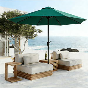 Parasol de plage extérieur moderne en fer, imperméable, promotionnel, personnalisé, grand format, pour jardin et café - Product Image 4