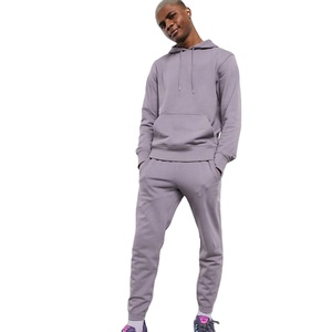 Logotipo personalizado gimnasio de entrenamiento 100% chándales de algodón 2 piezas de alta calidad a granel Jogger hombres chándal traje de sudor - Product Image 1