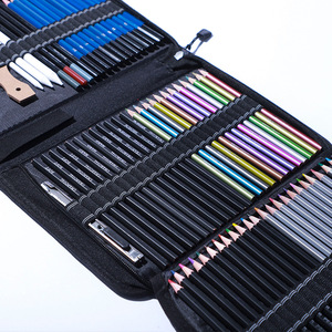 Professionelles Kunstzubehör-<span class=keywords><strong>Set</strong></span> mit 145 Teilen, Löslichen Skizzen- und Buntstiften mit 2B-Minen für Künstlerzeichnungen - Product Image 5