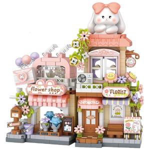 Set de Bloques de Construcción EPT <span class=keywords><strong>Little</strong></span> Bear Bakery, Linda Mini Tienda de Calle de Ciudad, Modelo de Ladrillos para Armar, Juguete para Niños - Product Image 3
