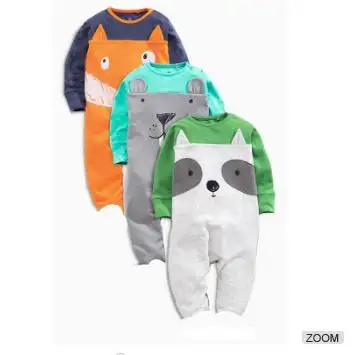 Nieuwe Producten Baby Jongen Cartoon Outfits Plain Rompertjes Op China Markt
