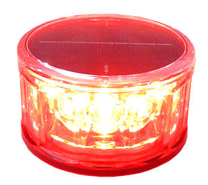 Solar powered lampeggiante ha condotto le luci/solare portatile ha condotto la luce con magnete/di energia solare led di avvertimento luce - Product Image 5