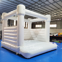 Château gonflable blanc pour mariage et événements festifs, location, PVC de qualité commerciale