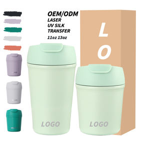Citioh. Modern tasarım 320ml Mini 304 Logo vakum Tumbler çift kapak açık kahve sıcak özel su şişeleri mükemmel hediye bayanlar - Product Image 1