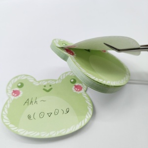 Tùy chỉnh logo dính chết cắt in động vật bền bóng mờ nhiều lớp bìa chết cắt ghi chú dán - Product Image 6