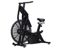Bicicleta estática de aire de acero comercial de alta calidad para interiores - Bicicleta de fitness de alta resistencia con pantalla LCD y asiento ajustable