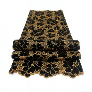 slim fit dress slacks Azura Gown | Black and Gold