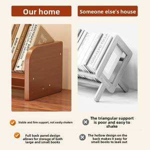 Étagère <span class=keywords><strong>de</strong></span> rangement compacte et portable en bambou, style moderne et simple, pour <span class=keywords><strong>la</strong></span> <span class=keywords><strong>maison</strong></span>, <span class=keywords><strong>la</strong></span> chambre <span class=keywords><strong>à</strong></span> coucher, le bureau - Product Image 3