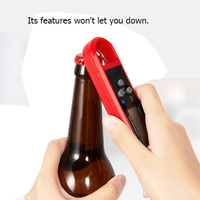 Termometer Makanan Tahan Air Bacaan Instan Dengan Pembuka Botol, Termometer Daging Digital Nirkabel