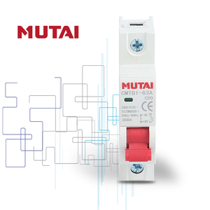 MUTAI Safety 1 P Single 1 Phase 1Pole C20 220V 400V AC 3 amperios a 60 amperios MCB <span class=keywords><strong>Disyuntor</strong></span> en miniatura <span class=keywords><strong>Disyuntor</strong></span> - Product Image 1