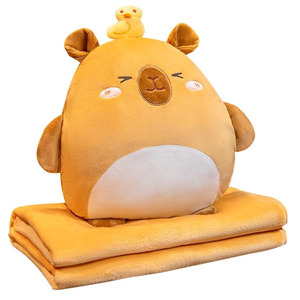 Almohadas <span class=keywords><strong>de</strong></span> Peluche <span class=keywords><strong>de</strong></span> Capibara, Muñecos <span class=keywords><strong>de</strong></span> Peluche, Mantas <span class=keywords><strong>de</strong></span> Franela Suaves, Mantas para Siesta, Decoración <span class=keywords><strong>de</strong></span> Sofá, Almohadas y Mantas <span class=keywords><strong>de</strong></span> Dibujos Animados - Product Image 1