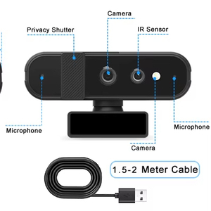 Cámara <span class=keywords><strong>Web</strong></span> <span class=keywords><strong>con</strong></span> Reconocimiento Facial Windows Hello y Micrófono ENC para Computadoras Portátiles - Product Image 1