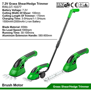 <span class=keywords><strong>7.2V</strong></span> Li-ion pin điện điện cỏ Tông đơ không dây cây bụi cắt tỉa edging cắt cỏ cầm tay cắt cắt hàng rào tông đơ - Product Image 2