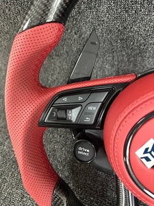 Volante de fibra de carbono para coche para Audi <span class=keywords><strong>RS3</strong></span> S3 A7 A4 B9 RS6 RS7 S4 A3 8V Q7 A6 - Product Image 3