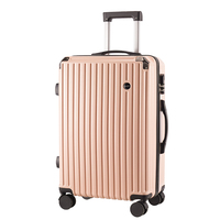 Ensemble de bagages de voyage en aluminium et fermeture éclair, 3 pièces, valise à roulettes en ABS PC, sac de voyage convertible, ensemble de bagages pour vêtements