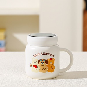 Caneca de Café Cerâmica Moderna com Tampa, Capacidade de 420ml, Segura para Lava-Louças e Micro-ondas, Embalagem em Caixa Colorida - Ótimo Presente para Amigos - Product Image 4