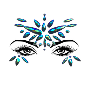 Autocollants de bijoux personnalisés, gemmes de visage, à la mode, strass uniques pour femmes, sirène, visage, yeux, corps, cristal, vente en gros - Product Image 6